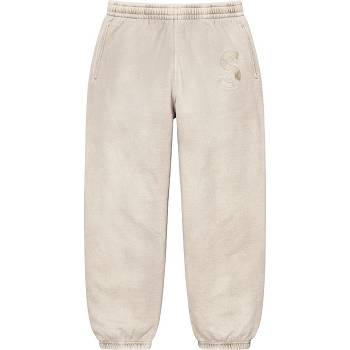 Kalhoty Supreme Overdyed S Logo Sweatpant Béžový | CZ189XF