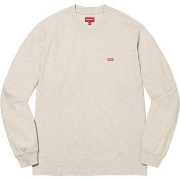 Svetry Supreme Small Box L/S Tee Béžový | CZ248WY